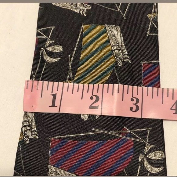 VTG Rare Beach Chair Pattern Tie By Ralph Lauren - Picture 3 of 5